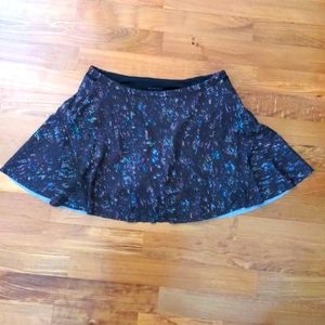 Athleta Multicolor Athletic Skirt with Shorts Size Small